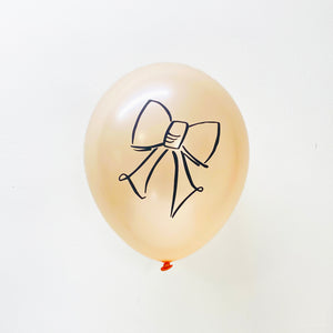Bow Hand Lettered Balloons