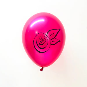 Rosette Hand Lettered Balloons