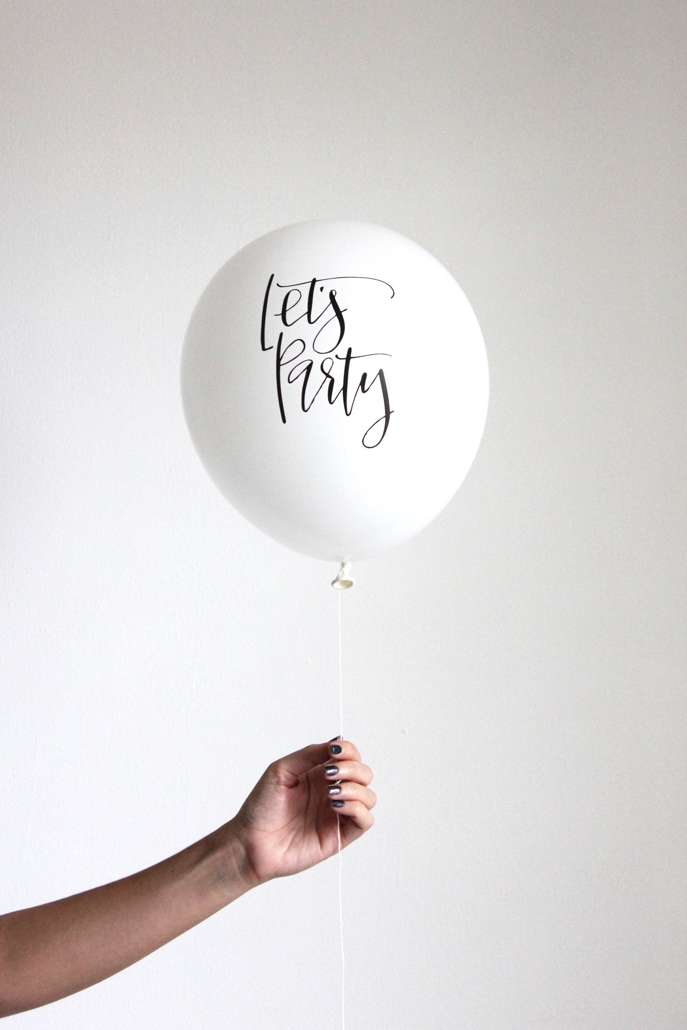Calligraphy Let's Party Balloons