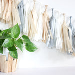 Tissue Paper Tassel Garland Kit - Natural