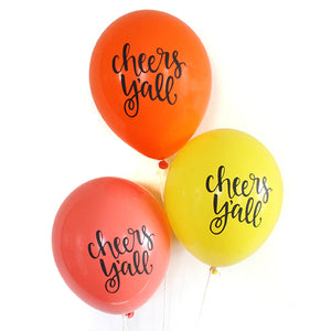 Cheers Y'all Citrus Balloons (Set of 3)