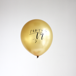 Calligraphy PARTY ON Balloons