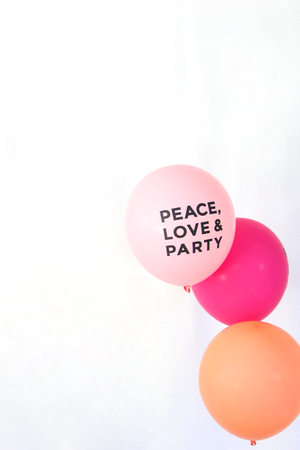 PEACE LOVE & PARTY Balloons