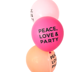 PEACE LOVE & PARTY Balloons