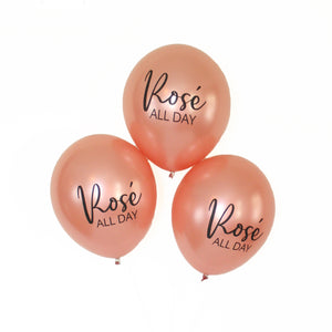 Rosé All Day - Hand Lettered Balloons